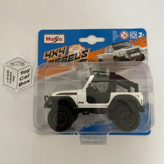 MAISTO - Jeep Wrangler (4x4 Rebels 4.5” - Approx 1:43 - White) F05