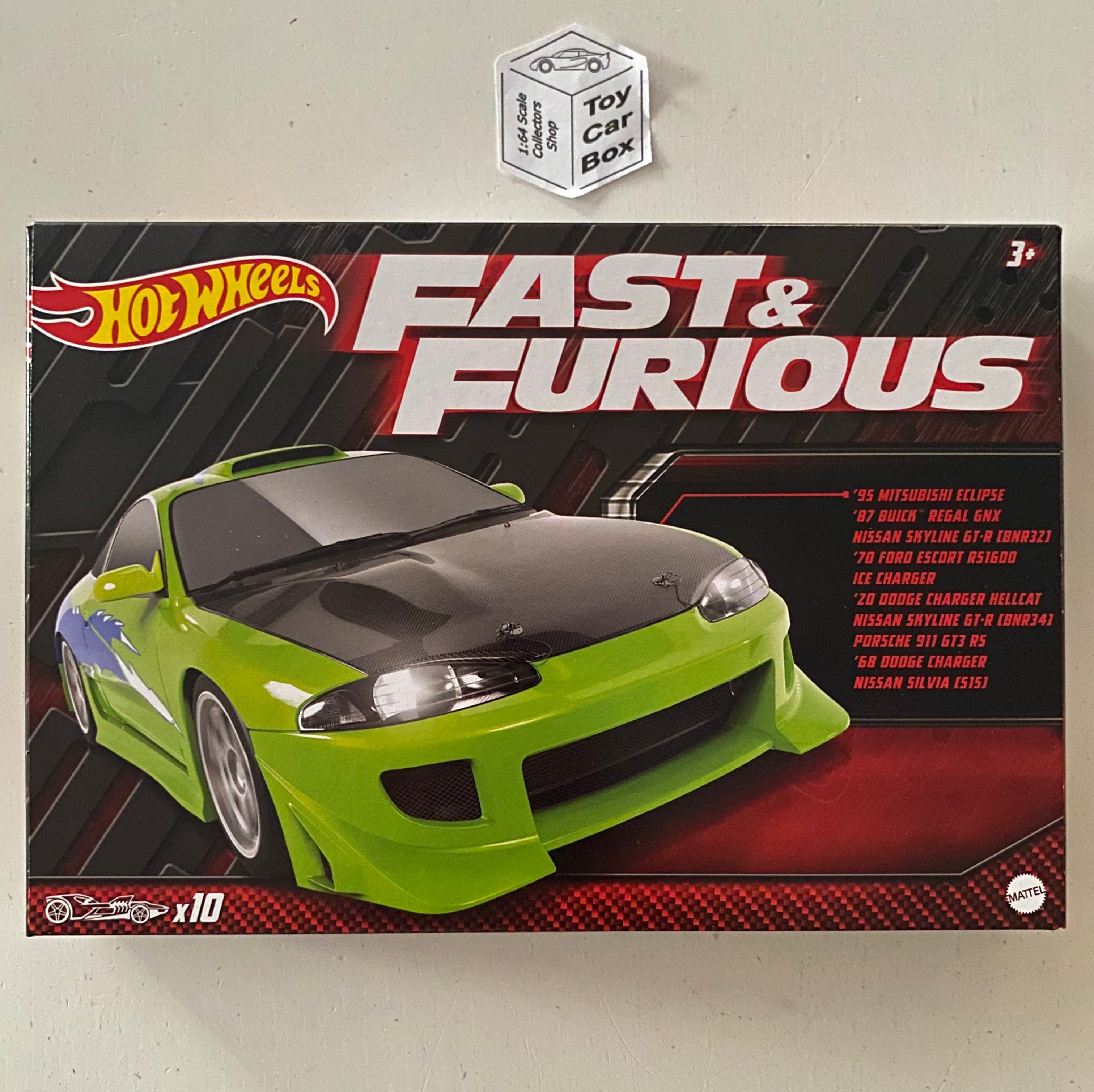 2023 HOT WHEELS Fast & Furious 10 Pack (Includes Exclusive Skyline 