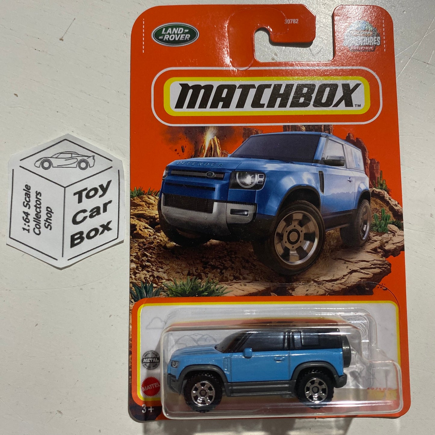 2022 MATCHBOX #69 - 2020 Land Rover Defender 90 (Blue - Long Card) B95g