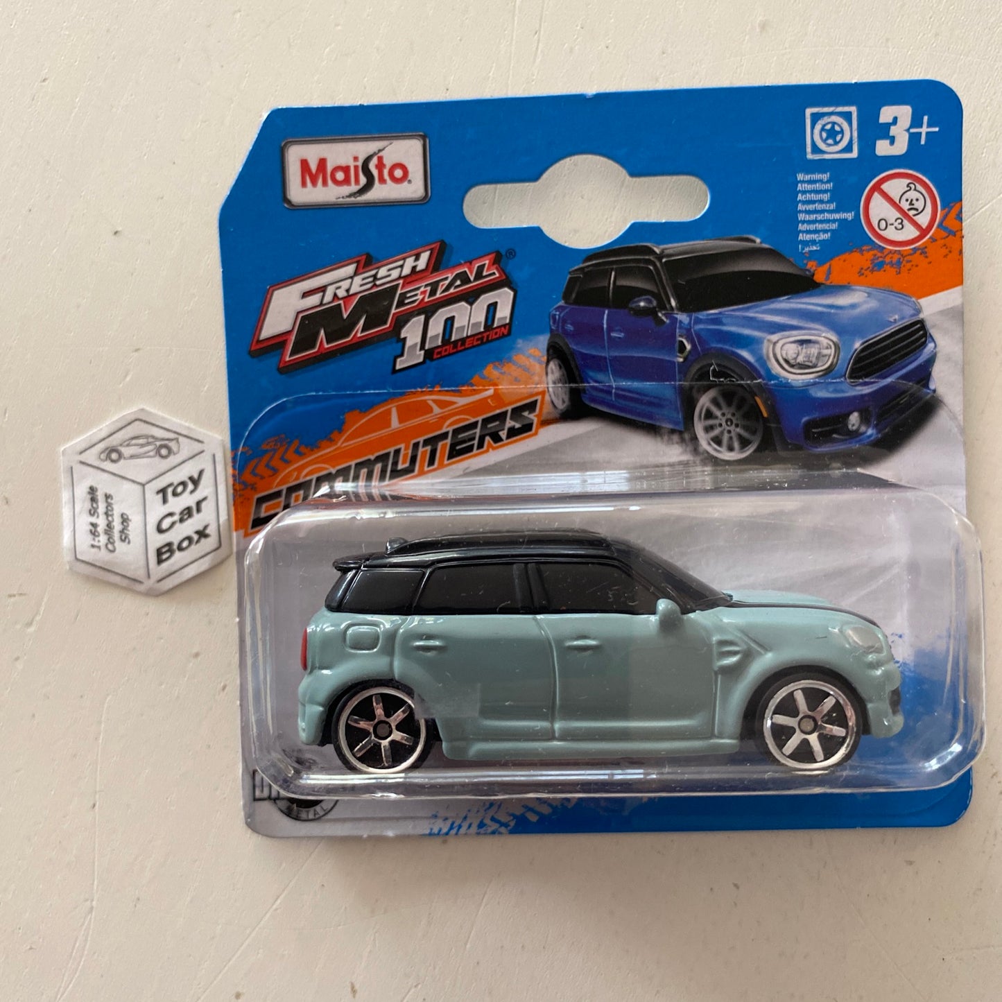 MAISTO Fresh Metal - Mini Countryman Cooper (Blue/Grey - 1/64 Scale) C80g