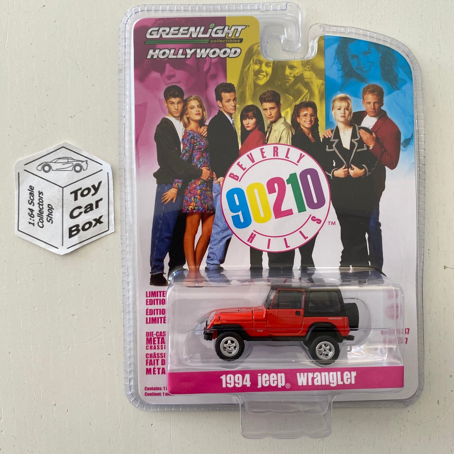 GREENLIGHT - 1994 Jeep Wrangler (90210 - 1:64 Scale - Hollywood Series 37) J95