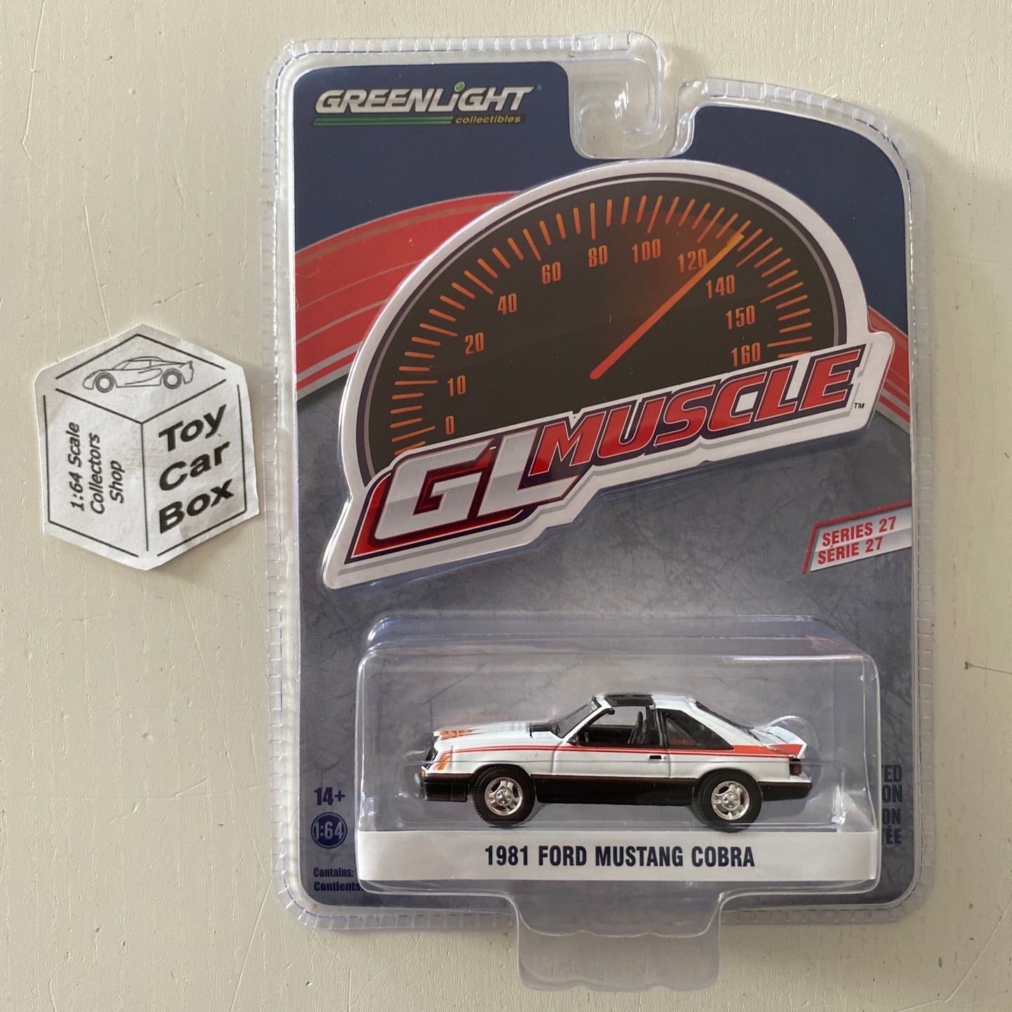 GREENLIGHT - 1981 Ford Mustang Cobra (White - 1:64 GL Muscle Series 27) J95