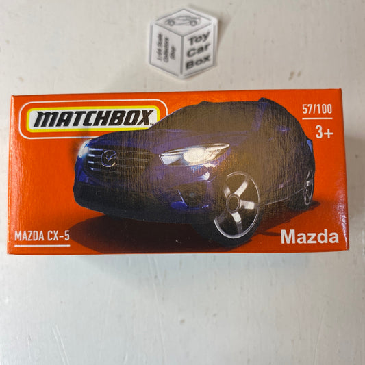2022 MATCHBOX Power Grab #57 - Mazda CX5 (Blue - Mix 4) A93g