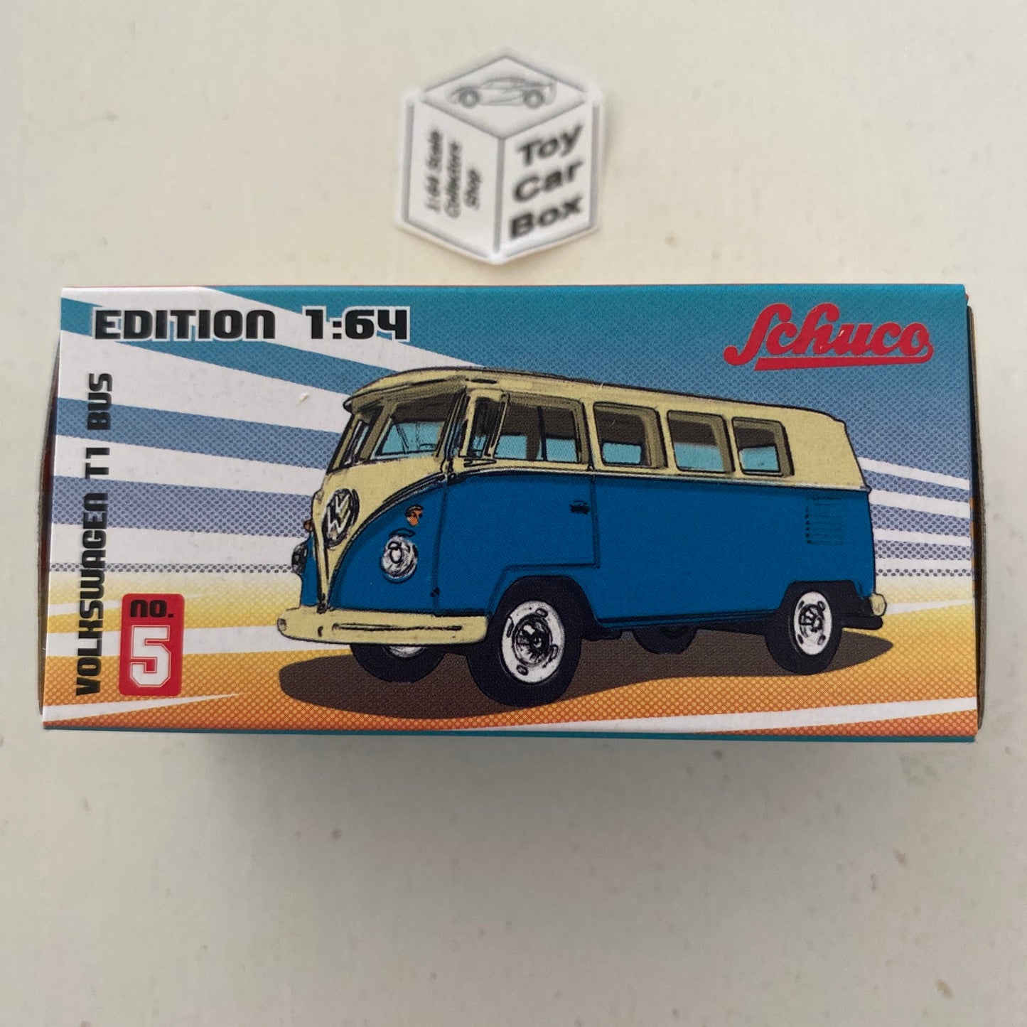 SCHUCO Edition 1:64 - Volkswagen VW T1 Bus (Blue & White) M18g