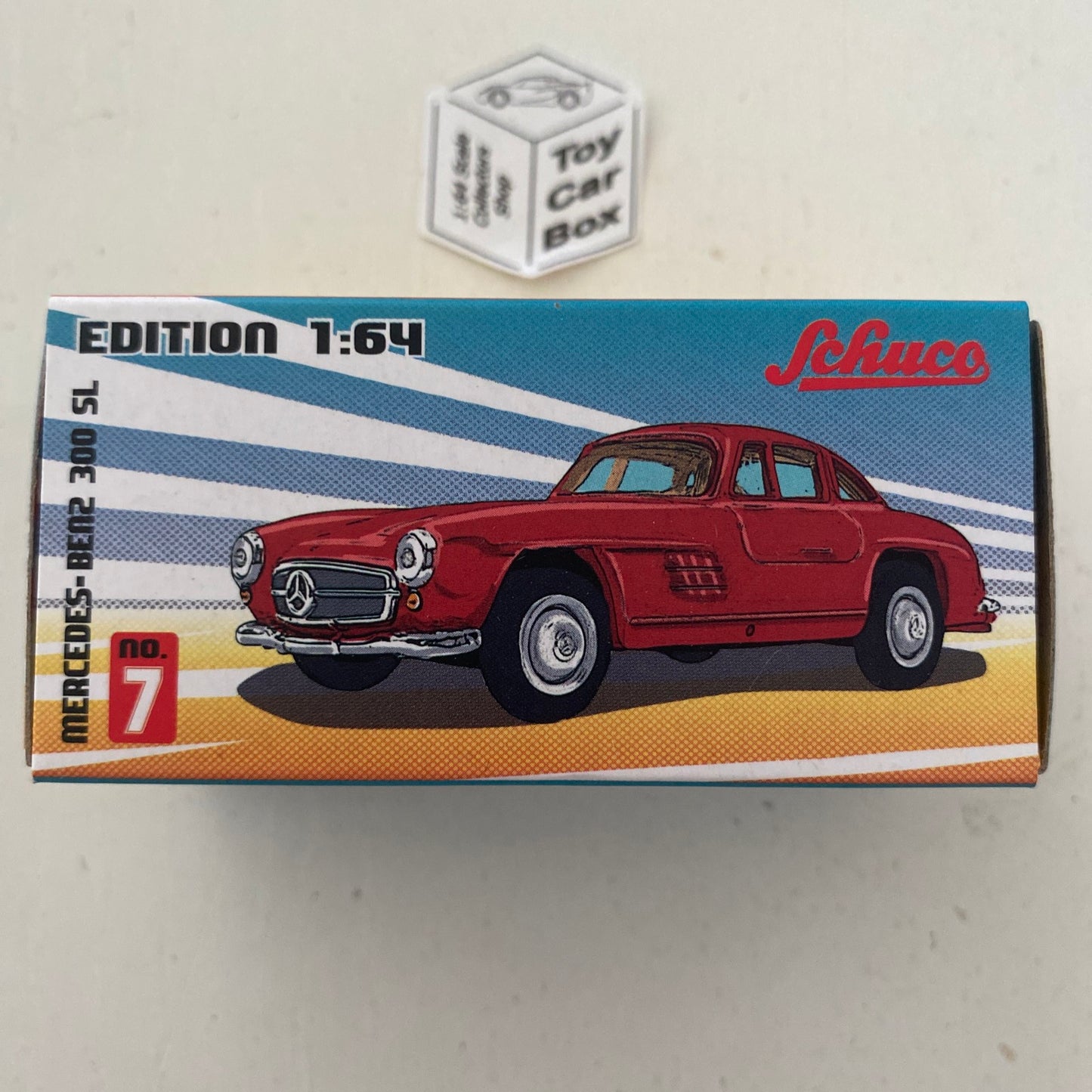 SCHUCO Edition 1:64 - Mercedes Benz 300SL (Red) N89g