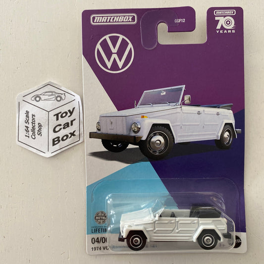 2023 MATCHBOX Porsche #4 - 1974 Volkswagen Type 181 (White - Long Card) C41