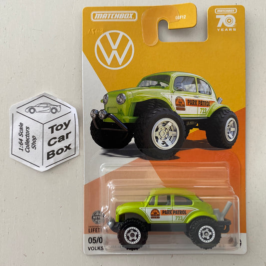 SALE - 2023 MATCHBOX Porsche #5 - Volkswagen Beetle 4x4 (Green - Long Card) C41