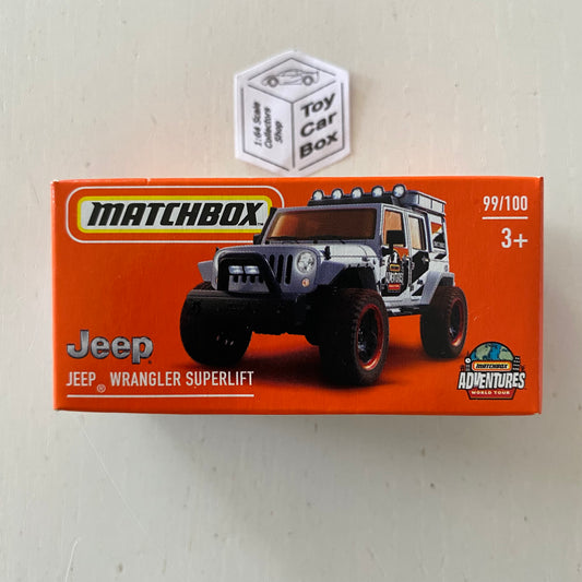 2022 MATCHBOX Power Grab #99 - Jeep Wrangler Superlift (White - Mix 6) C20