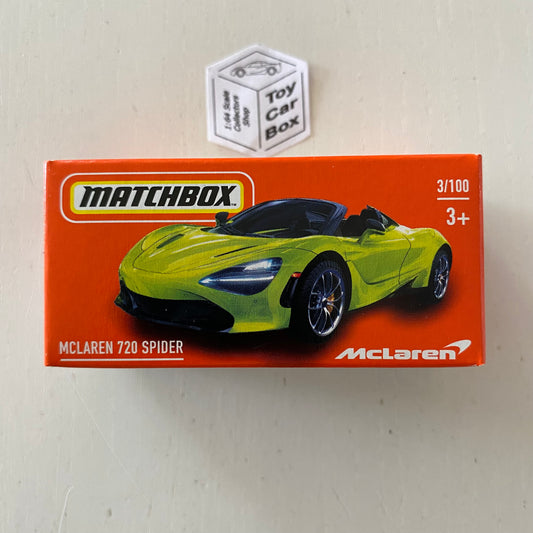 2022 MATCHBOX Power Grab #3 - McLaren 720 Spider (Lime Green - Mix 6) B53