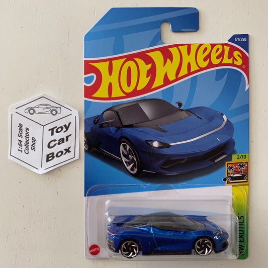 2022 HOT WHEELS #171 - Automobil Pininfarina Battista (Blue - Long Card) B00