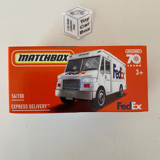 2023 MATCHBOX Power Grab #56 - Express Delivery (White FedEx - Mix 1) C20
