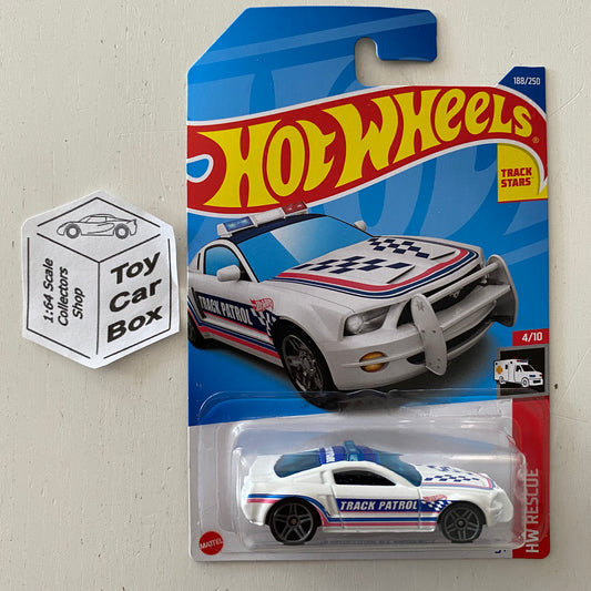 2022 HOT WHEELS #188 - Ford Mustang GT Concept (White #4 HW Rescue - Long Card) B00