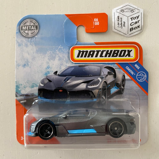 2020 MATCHBOX #46 - 2018 Bugatti Divo (Grey - Short Card) New - C99