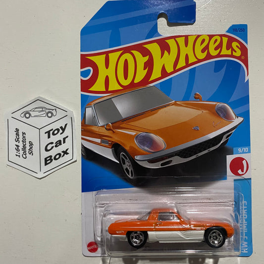 SALE - 2023 HOT WHEELS #118 - 1968 Mazda Cosmo Sport (#9 HW J-Imports - Long Card) B00