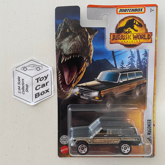2022 MATCHBOX Jurassic World - '89 Jeep Wagoneer (Black - Long Card) E00