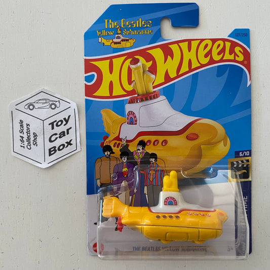 2023 HOT WHEELS #127 - The Beatles Submarine (#6 HW Screen Time - Long Card) B00