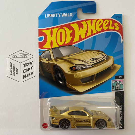 2023 HOT WHEELS #17 - LB Super Silhouette Nissan Silvia S15 (Gold #1 HW Modified - Long Card) B00