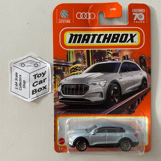 2023 MATCHBOX #1 - Audi E-Tron (Silver - Long Card) New - B00