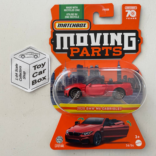 2023 MATCHBOX Moving Parts #36 - 2020 BMW M4 Cabriolet (Red -Opening Doors) E73