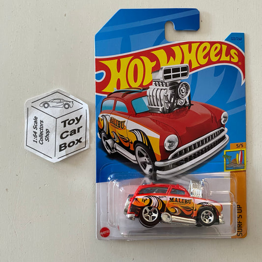 2023 HOT WHEELS #122 - Surf ‘N Turf (Red #5 HW Surfs Up - Long Card) B53