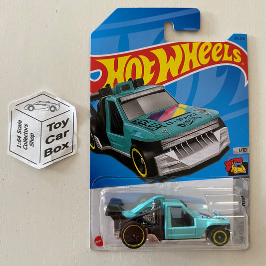 2023 HOT WHEELS #80 - Lolux (Green #1 HW Drag Strip - Long Card) B53