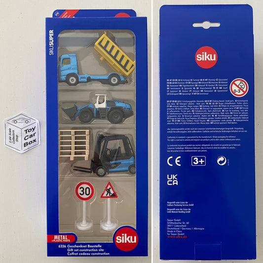 SIKU #6336 - Construction Site Gift Set (3 Vehicles & Accessories) N68