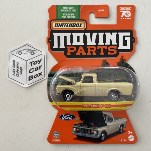 2023 MATCHBOX Moving Parts #17 - 1963 Ford F100 (Cream - Opening Hood) E21